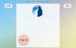 משחק חיבור נקודות (לינק) מחברים בין המילה לבין התמונה - פרשת חיי שרה